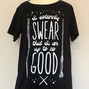 Harry Potter I Solemnly Sear - Black T-shirt Small